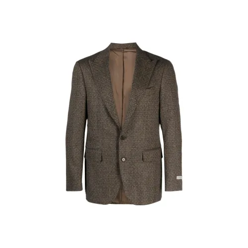 Canali Бизнес-костюм пальто мужской шоколад