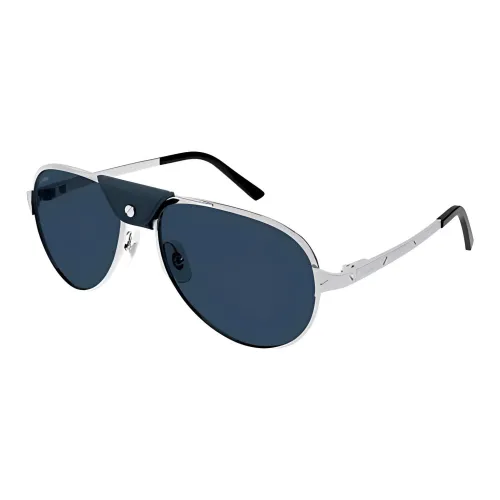 Cartier Metal Aviator Солнцезащитные очки Мужские Silver