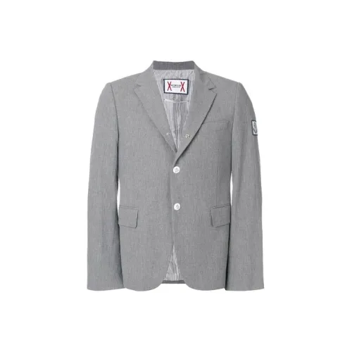 Moncler Серый Мужской Деловой костюм