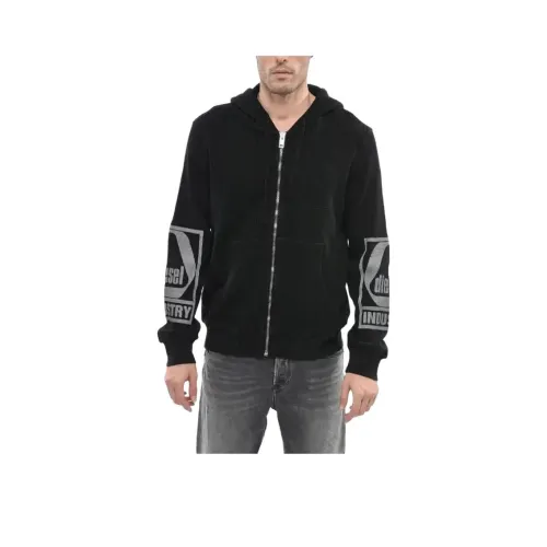 DIESEL Мужские черные свитшоты