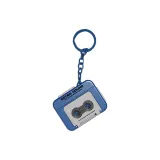 Мини винтажный кассетный плеер (лента декоративная) - синий