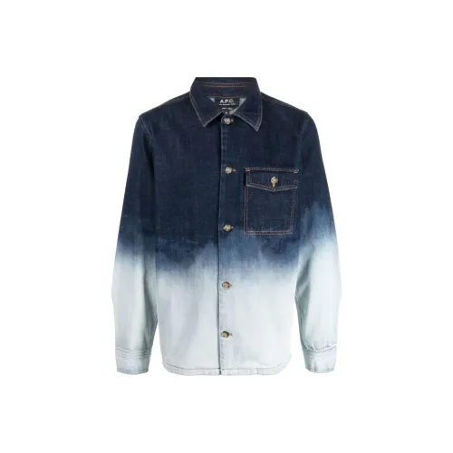 A.P.C. Joint Paragraph Blue Men's Denim Jackets