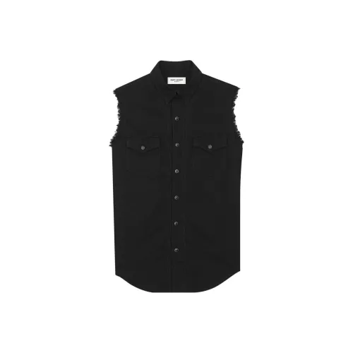 SAINT LAURENT SS23 Жилет Мужской Черный