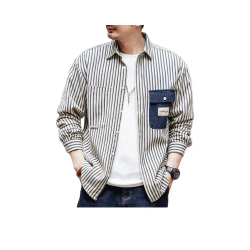 GELANLU Летняя рубашка свободный крой унисекс