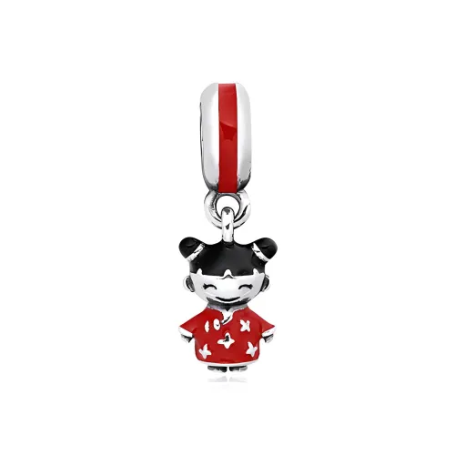 Pandora, стерлинговое серебро 925 пробы, эмаль, ювелирные аксессуары, унисекс