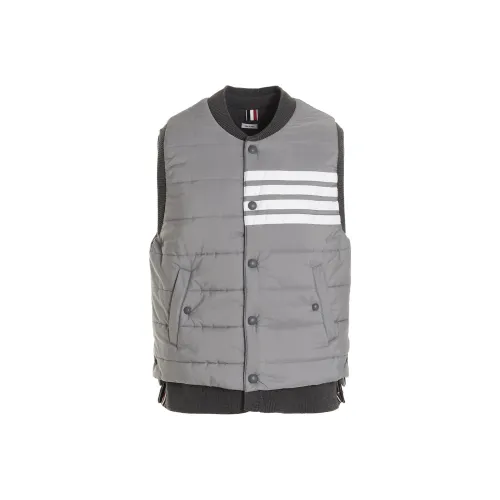THOM BROWNE Серый Мужской Жилеты