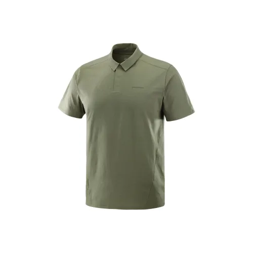 SALOMON TRACKLINE Поло Мужское Зеленое