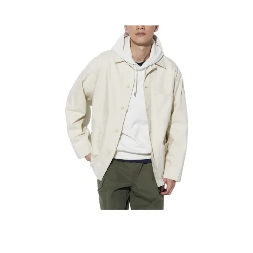 UNIQLO Куртки Пальто Унисекс Айвори Белый