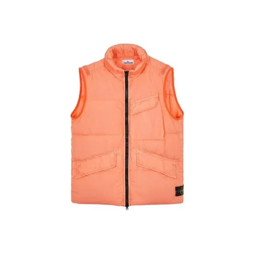 Stone Island Персиковый Мужской Пуховый жилет