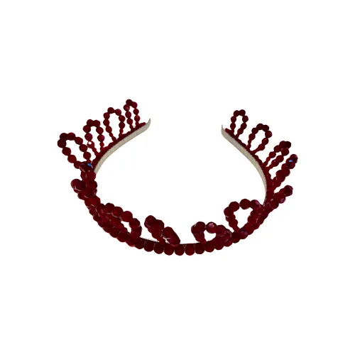 SIMONE ROCHA Стекло Латунь Ободки для волос Унисекс Красный