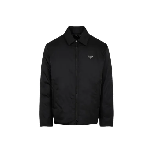 PRADA Мужские черные куртки