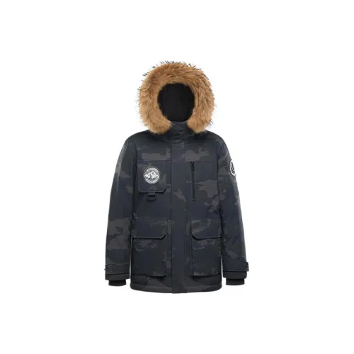 BOSIDENG Classic Extreme Cold Зимний С капюшоном Меховой воротник Пуховик Мужской