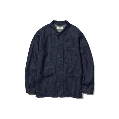 UNIQLO Темно-синяя унисекс куртка