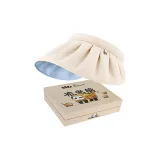 Медвежонок Коробка, Светло-бежевый, Шляпа, Новый и Старый стиль, Случайная отправка