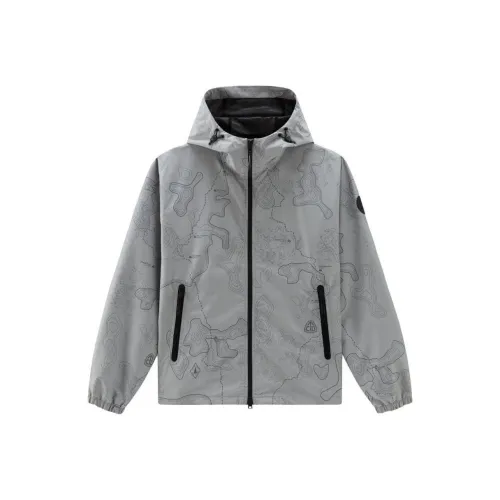 WOOLRICH SS24 Куртки и Пальто Мужской Серый