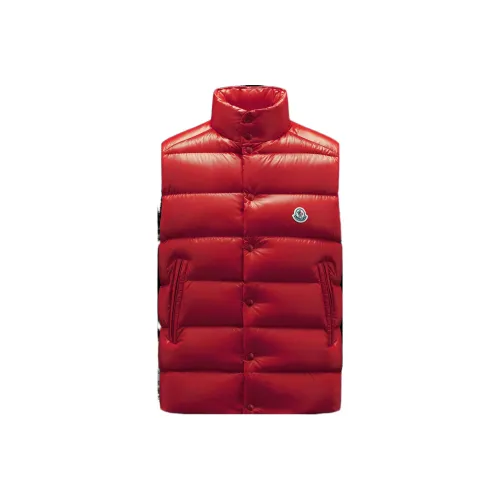 Moncler Tibb Series FW22 Жилет Мужской Гранат Красный