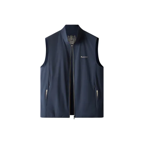 AQUASCUTUM Темно-синие мужские жилеты
