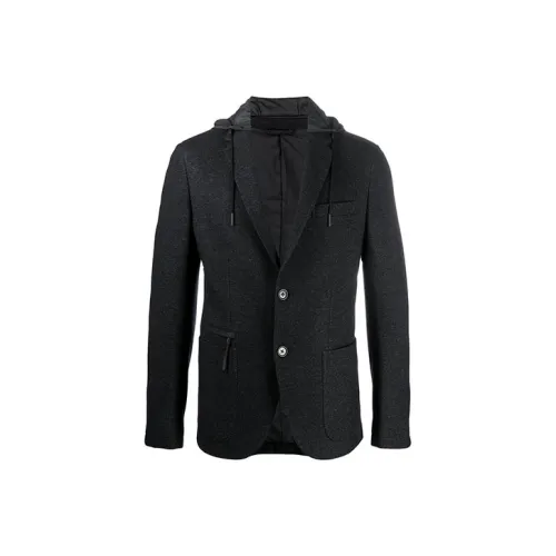 Ermenegildo Zegna Черные Мужские Деловые Костюмы