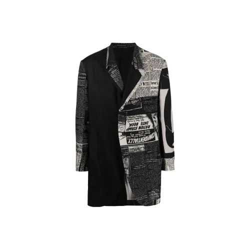 Yohji Yamamoto Черные Мужские Деловые Костюмы