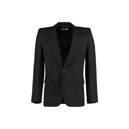 SAINT LAURENT FW23 Бизнес-костюм Пальто Мужской Черный