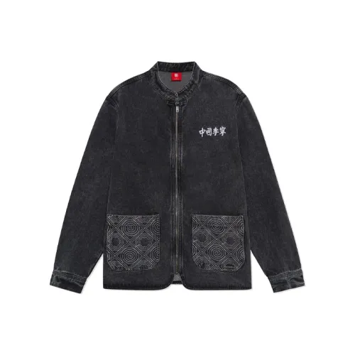 LINING Китай Li NING Деним черный Унисекс Джинсовые куртки