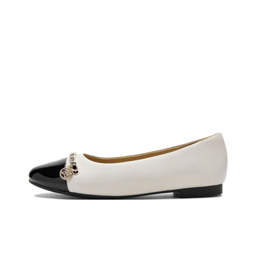 NINE WEST Женские повседневные туфли Экрю/черный