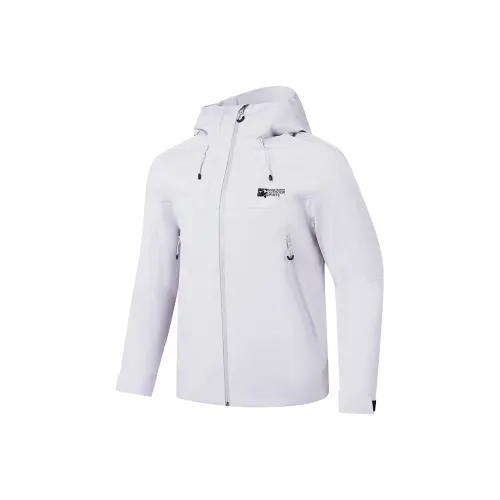 QIAODAN Mountain God Series Свет Лесной мшистый Серый Унисекс Ветровки