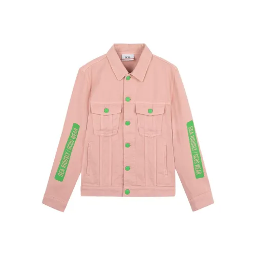 GCDS Розовый Мужской Джинсовые Куртки