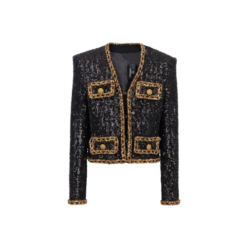 BALMAIN SS23 Куртки и Пальто Унисекс Черный