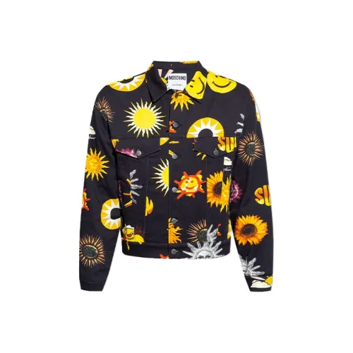 MOSCHINO Мужские черные джинсовые куртки