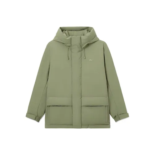 LACOSTE Пуховик Мужской Хаки Зеленый