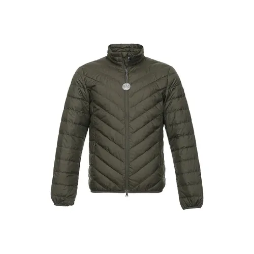EMPORIO ARMANI Зеленый Мужской Пуховик