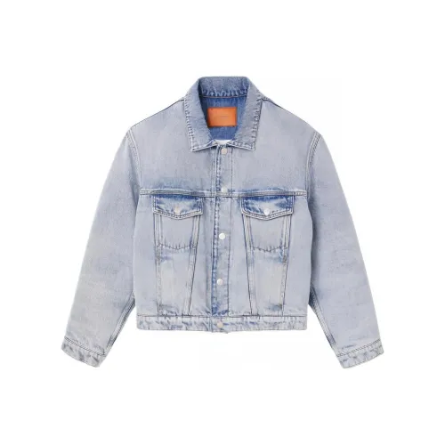 Sandro Винтажный синий Мужской Джинсовые куртки