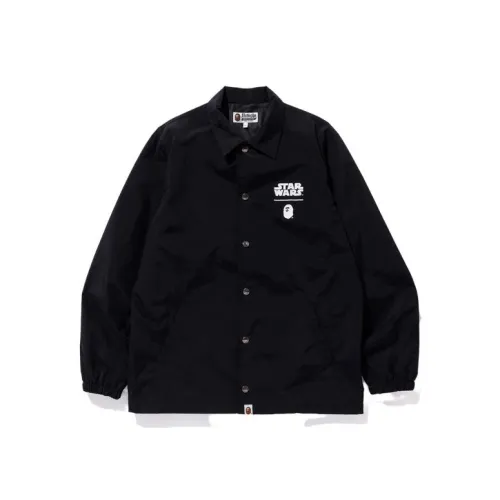 A BATHING APE Мужские черные куртки