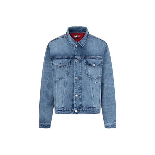 Tommy Hilfiger Джинсовый Синий Мужской Джинсовый Куртки