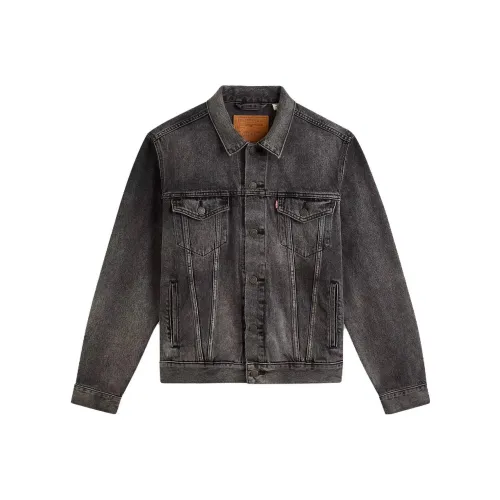 Levis Черные Мужские Джинсовые Куртки