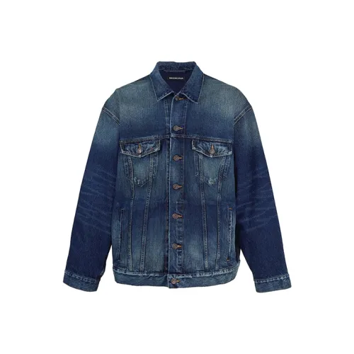 Balenciaga SS22 Denim Jacket Men's Blue