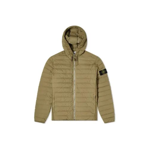 Stone Island Оливково-зеленый Мужской Пуховик