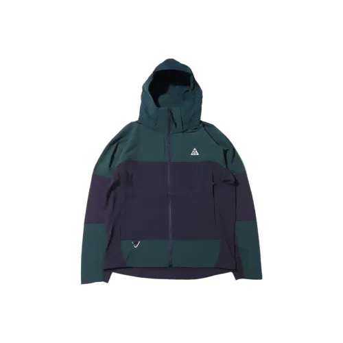 Nike Черный Зеленый Мужские Куртки