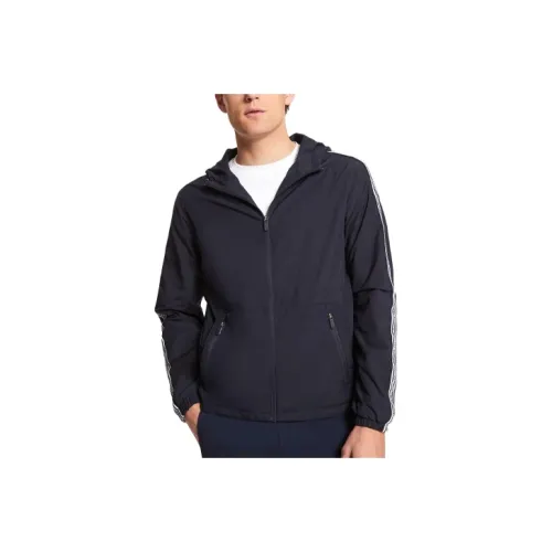 MICHAEL KORS Темно-синие мужские куртки