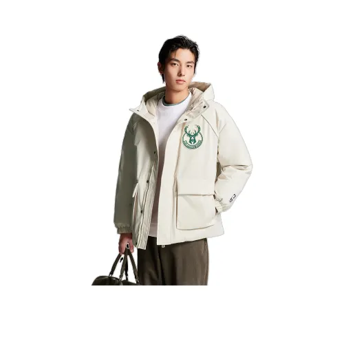 JACK JONES· X NBA Пуховик Мужской Лунный Серый