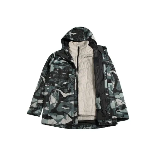 Columbia совместный бренд Водонепроницаемый и Ветрозащитный для сохранения тепла Ветровка Мужская Темно-синий