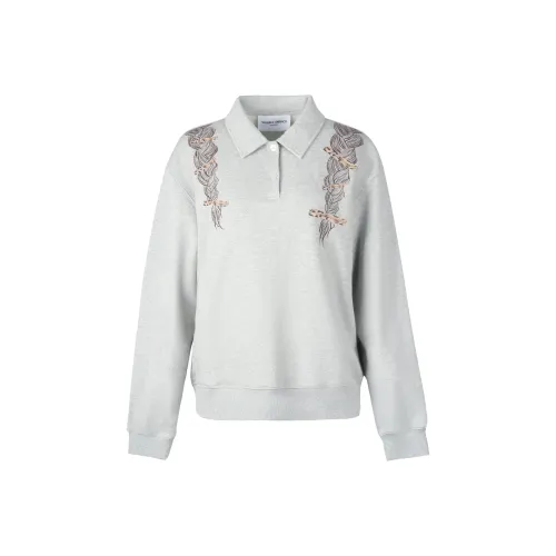 Valeria Obbaco Свитшот Унисекс Серый