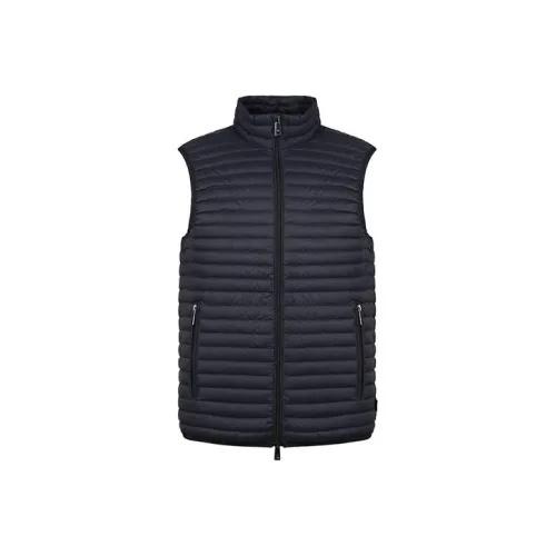 EMPORIO ARMANI Темно-синий Мужской Пуховый жилет