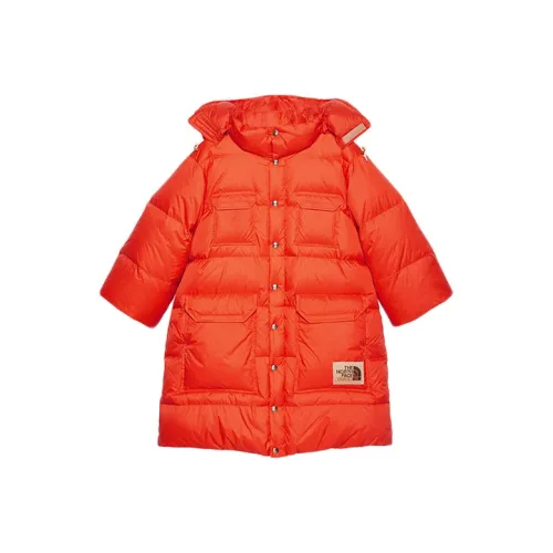 GUCCI x THE NORTH FACE Пуховик Унисекс Оранжевый