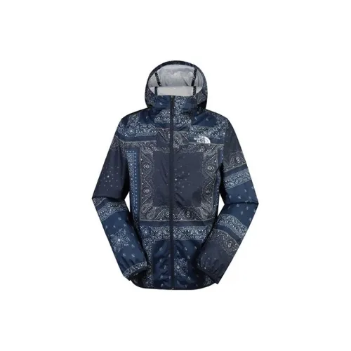 The North Face Поход Водонепроницаемый и Дышащий Ветровка Унисекс Синий