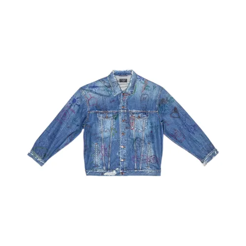 Balenciaga Denim Jacket Men's Blue