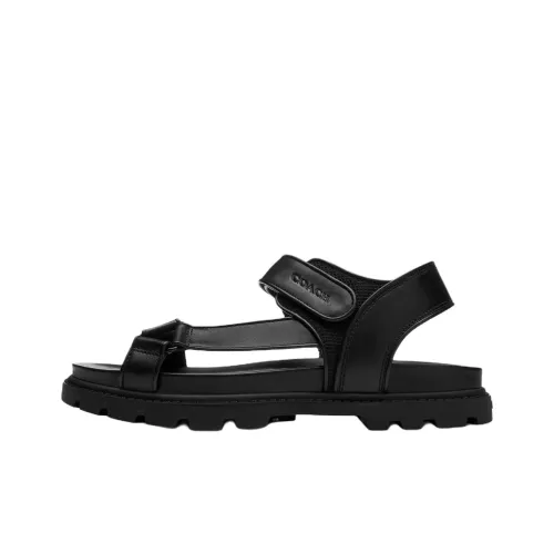 COACH one Ремень Сандалии Мужской Черный