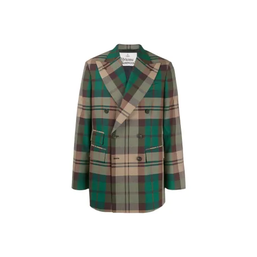 Vivienne Westwood Бизнес Костюм Пальто Мужской Зеленый