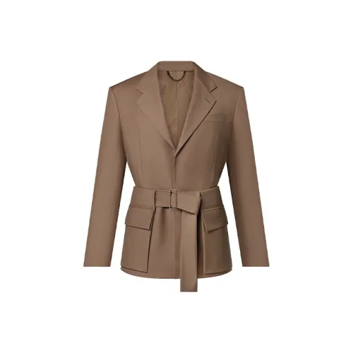 LOUIS VUITTON Бизнес-костюм Пальто Мужской Коричневый